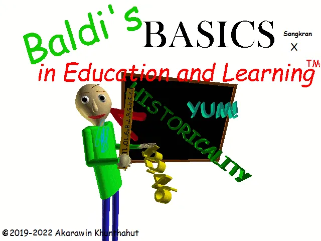 Baldi's Basics Songkran In Education And Learning X — official game artwork