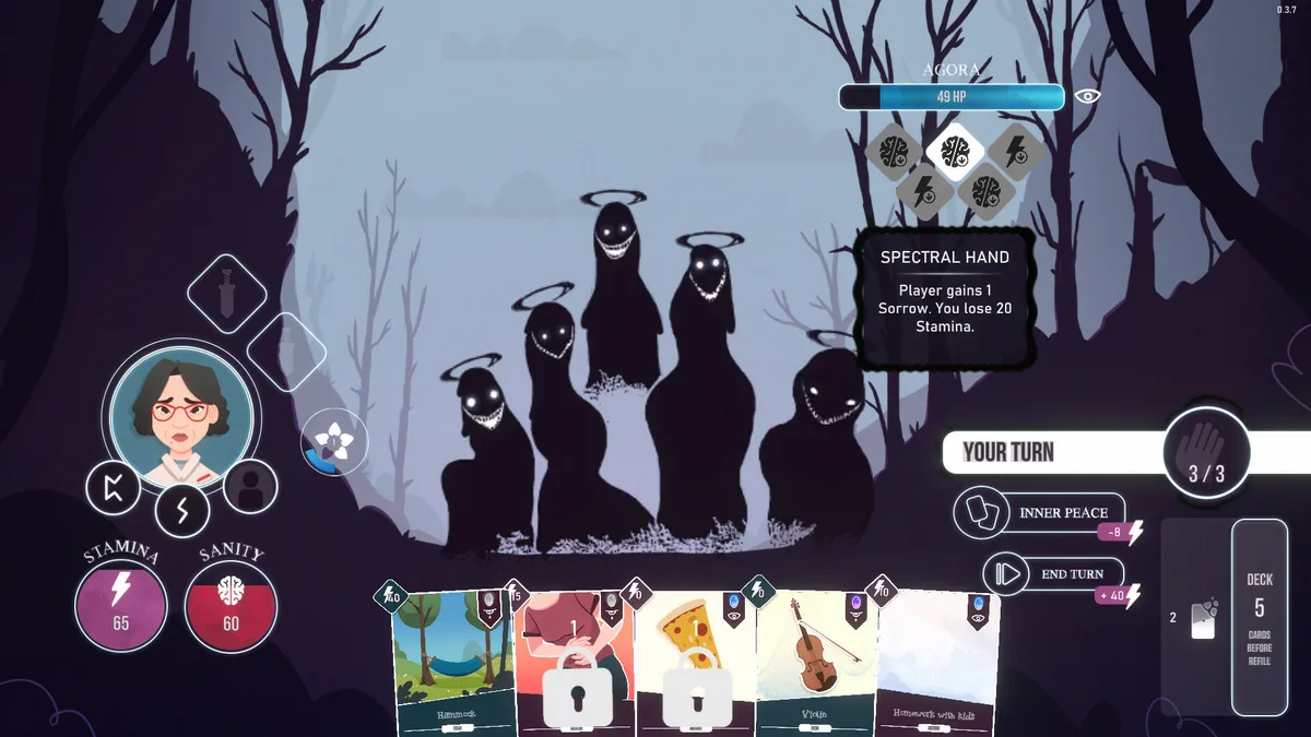 Neurodeck: Psychological Deckbuilder Demo — official screenshot 1