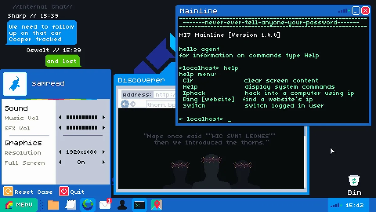 Mainlining Demo — official screenshot 2