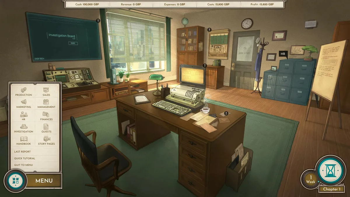 Coffee Noir - Business Detective Game DEMO — official screenshot 1